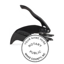 Get a high-quality NC Notary Embosser Seal Stamp with your custom notary info. Create a professional raised impression. Order your personalized notary stamp now!