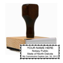 ND-NOT-1 - ND Notary
Rubber Stamp