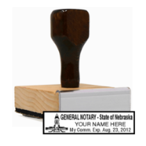 Get your custom NE Notary Rubber Stamp at CalStamp! High-quality, rectangular notary stamp personalized with your info. Order now for fast, reliable service!