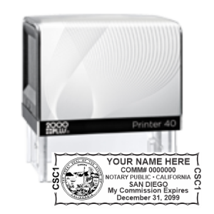 Get your customized CA Notary Self-Ink Printer Stamp (3/4" x 2.5") from CalStamp. Submit your original certificate. Order now for quality and precision!