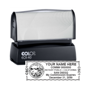 CA Notary<br>Colop Pre-Inked Stamp