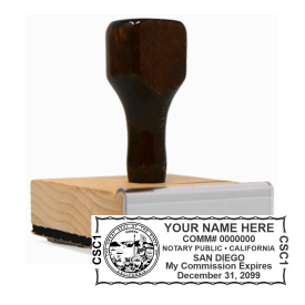 CA-RUBBER - CA Notary
Rubber Stamp