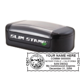 CA-SLIM - CA Notary
Slim Pre-Inked Stamp