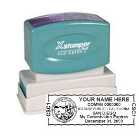 CA Notary<br>X-Stamper Pre-Inked Stamp