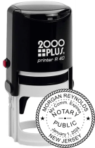 NJR40NOTARY - New Jersey Notary
Self-Ink Round Stamp