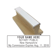 Get your NH Notary Rubber Stamp customized with your notary info. High-quality and required for notaries. Order now from CalStamp!