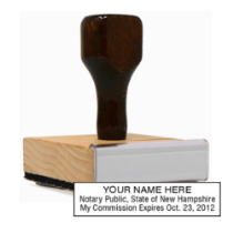 Get your NH Notary Rubber Stamp customized with your notary info. High-quality and required for notaries. Order now from CalStamp!