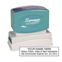 Get your NH Notary X-Stamper Pre-Inked Stamp! High-quality, customizable with your notary info. Order now from CalStamp for fast, reliable service.