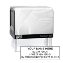 Get a high-quality NJ Notary Self-Inking Printer Stamp customized with your notary info. Order now from CalStamp for a reliable, professional notary stamp!