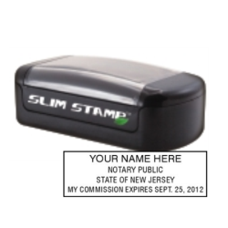 NJ-SLIM - NJ Notary
Slim Pre-Inked Stamp