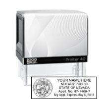 Get your NV Notary Resident Self-Inking Stamp customized with your notary info. Order now with your Certificate of Appointment. Perfect for all your notary needs!