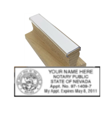 Get your customized NV Notary Resident Rubber Stamp at CalStamp. High-quality, rectangular stamp. Original Certificate of Appointment required. Order yours today!
