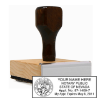 Get your customized NV Notary Resident Rubber Stamp at CalStamp. High-quality, rectangular stamp. Original Certificate of Appointment required. Order yours today!