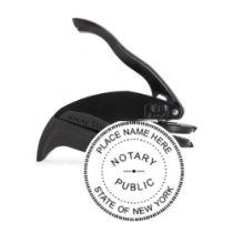 Get a high-quality NY Notary Embosser Seal Stamp with a 1 5/8" raised impression. Customize with your notary info. Order now from CalStamp!