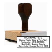 Order the most popular NY Notary Rubber Stamp! Customize with your notary info. Perfect for stamping beneath your signature. Get yours now at CalStamp!
