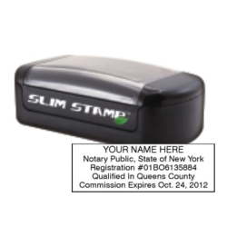 NY-SLIM - NY Notary
Slim Pre-Inked Stamp