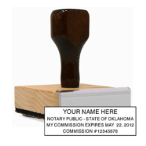 Get a high-quality, customizable OK Notary Rubber Stamp from CalStamp. Personalize with your notary info. Order now for a professional touch!