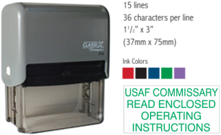 P14 - Self-Inking Message Stamp
1-1/2" x 3"