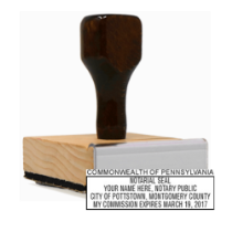 Get your PA Notary Rubber Stamp customized with your notary info. High-quality and required. Order now from CalStamp and ensure your documents are properly notarized!