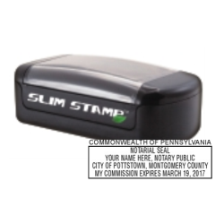 PA-SLIM - PA Notary<BR>Slim Pre-Inked Stamp