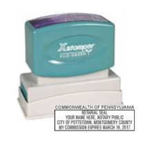 Get your PA Notary X-Stamper Pre-Inked Stamp! High-quality, customizable with your notary info. Order now at CalStamp for a reliable notary stamp.