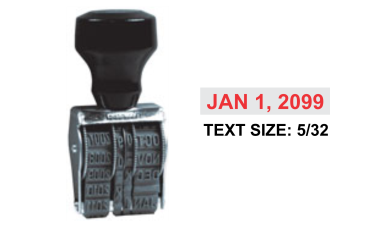 Shop the PD-1-1/2-Line Dater at CalStamp! Featuring a 5/32" date height, this reliable dater is perfect for all your stamping needs. Order now for precise date marking!