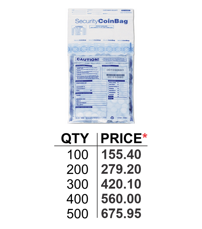 12X25DB - 12 X 25 DEPOSIT BAGS (53860)