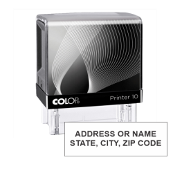 Get your 2 Line Address Stamp from CalStamp! Self-inking, compact, and perfect for quick, clean impressions. Order now for efficient and professional stamping!