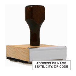 Get your custom 2 Line Address Stamp from CalStamp! Perfect for envelopes and packages. Order now for fast shipping and add a personal touch to your mail.