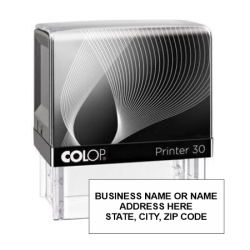 Get your custom 3 Line Address Stamp from CalStamp! Self-inking, easy to use, and perfect for all your mailing needs. Order now for fast shipping!