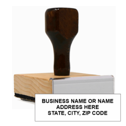 Get your custom 3-line address stamp from CalStamp! Economical and versatile, perfect for business or personal use. Personalize yours today!