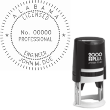 Self-Inking Alabama Licensed Engineer R-40