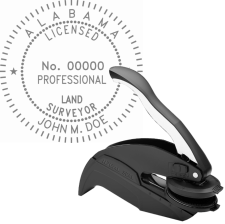 Alabama Licensed Professional Land Surveyor Embosser