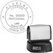 Pre-Inked Alabama Licensed Professional Land Surveyor R-40