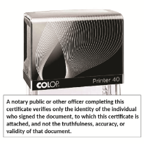 NDISCSI - Notary Consumer Disclosure
Self-Inking Stamp