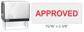 Get your APPROVED Stamp Printer 40 in red from CalStamp! Perfect for quick approvals. Shop now for fast, reliable service and enhance your workflow efficiency!
