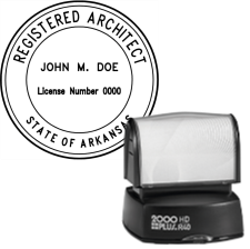 Pre-Inked Arkansas Registered Architect R-40