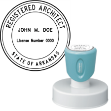 Pre-Inked Arkansas Registered Architect Xstamper