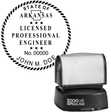 Pre-Inked Arkansas Licensed Professional Engineer R-40