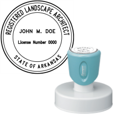 Pre-Inked Arkansas Registered Landscape Architect X-Stamper