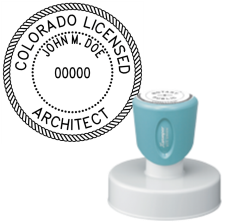 Pre-Inked Colorado Licensed Architect Xstamper