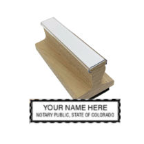 Get your custom CO Notary Rubber Stamp from CalStamp! High-quality, personalized with your notary info. Order now and ensure your documents are always official.