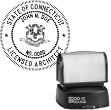 Pre-Inked Connecticut Licensed Architect R-40