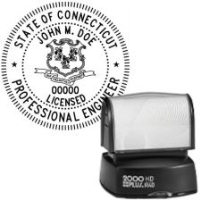 Pre-Inked Connecticut Licensed Professional Engineer R-40