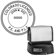 Pre-Inked Colorado Licensed P.E. & P.L.S R-40