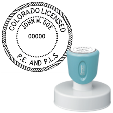 Pre-Inked Colorado Licensed P.E. & P.L.S Xstamper