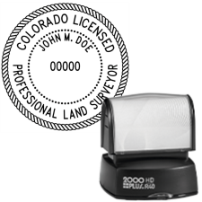 Pre-Inked Colorado Licensed Professional Land Surveyor R-40