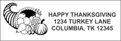 Get your personalized Cornucopia Address Stamp from CalStamp! Perfect for adding a unique touch to your mail. Order now for fast shipping and great prices!