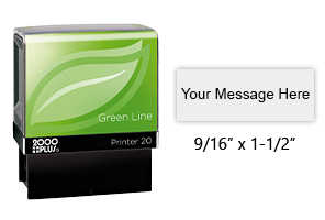 SELF-INKING PRINTER STAMP, RUBBER STAMP, INK, RED, BLUE, BLACK GREEN LINE