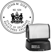 Pre-Inked Delaware Registered Architect R-40